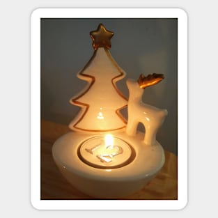 Reindeer candle Sticker